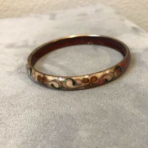 Pretty Floral Bangle Bracelet